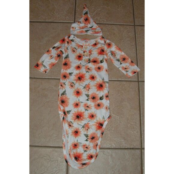 Girls Sz 0-6 Months Multicolored 4 Pc Sleeper Sleepsacks CLOUD ISLAND GERBER - Picture 2 of 7